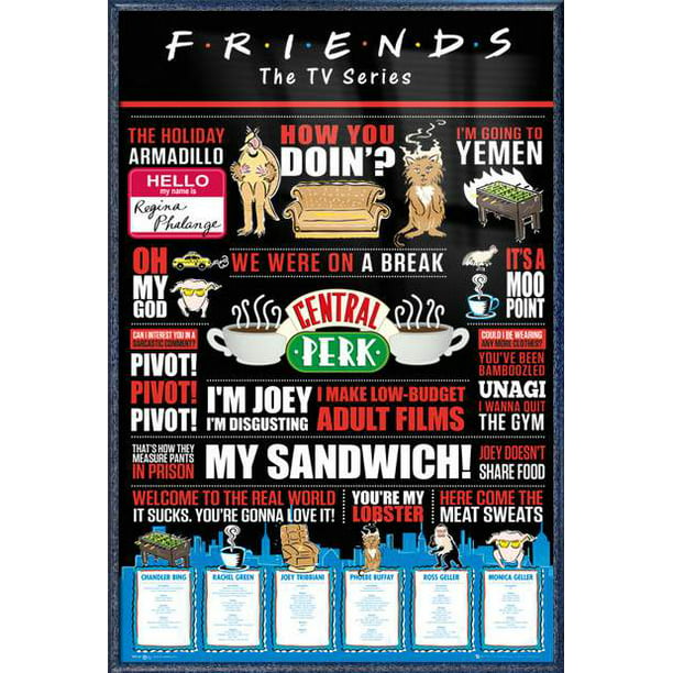 Friends TV Series After Party Movie Poster Print & Unframed Canvas Prints 